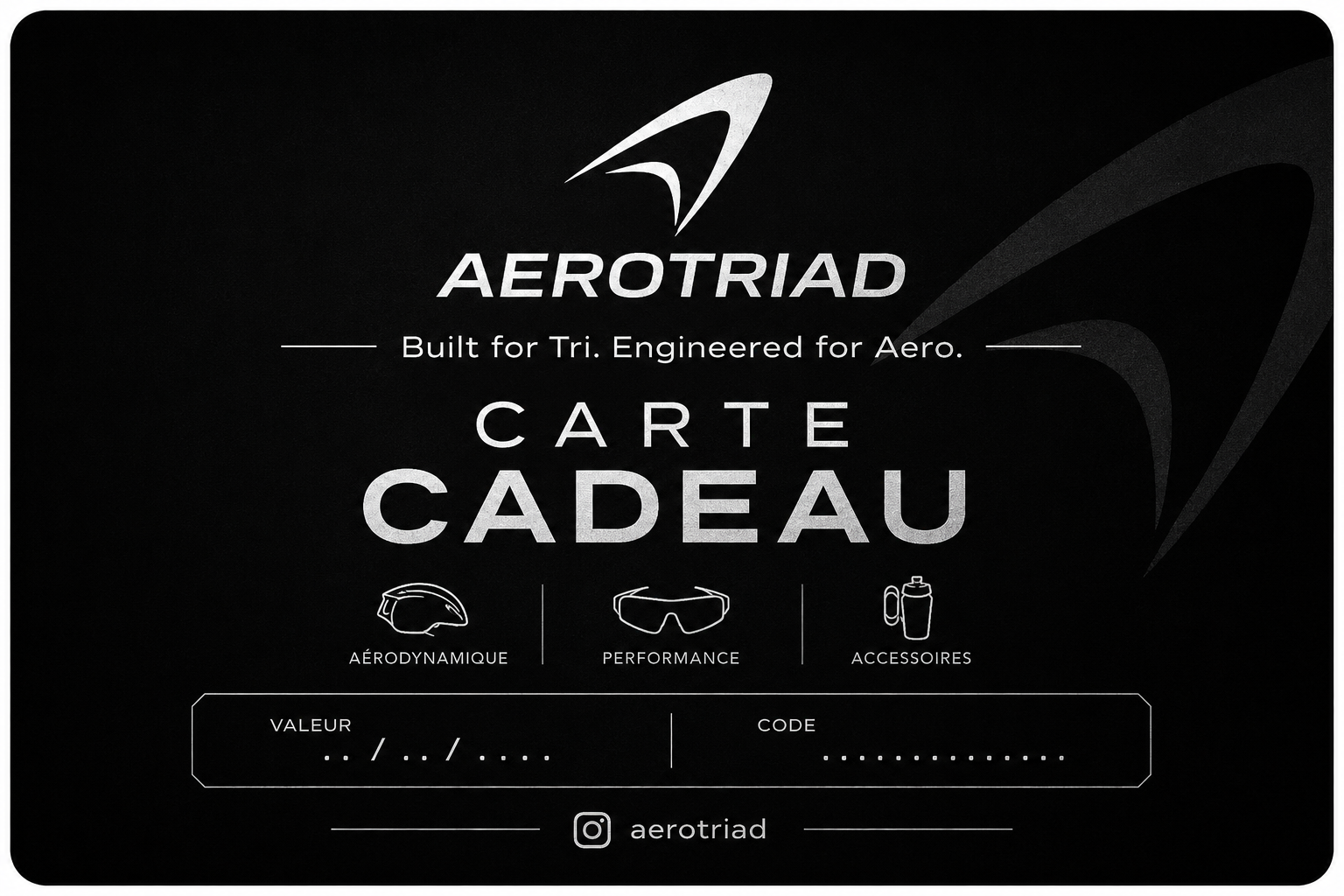 AeroTriad Gift Card – Give the Gift of Aero Performance