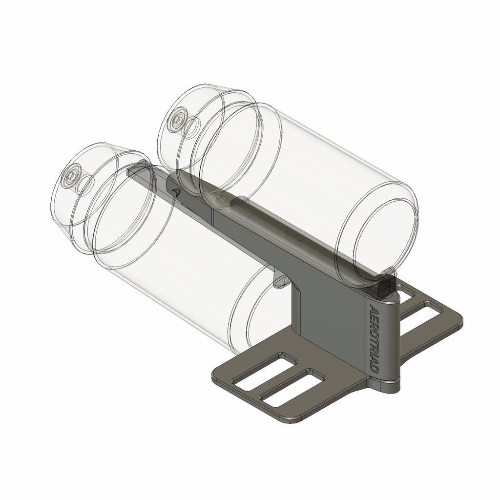 FlexStack™ BTA Duo - Support BTA Duo Double Bidon Universel - Entraxe 64mm | 3 Positions Réglables